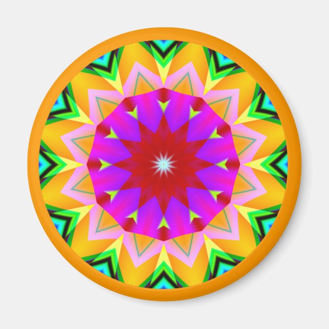 Fractal Mandala Magnet (Front)