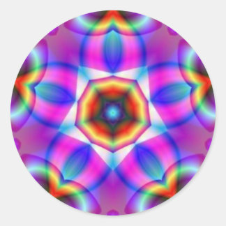 Fractal Mandala Sacred Star Stickers