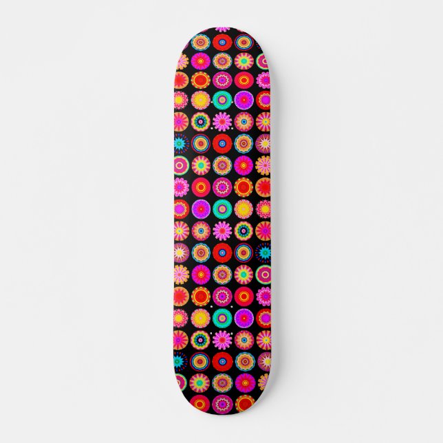 Fractal Mandala Skateboard Deck (Front)