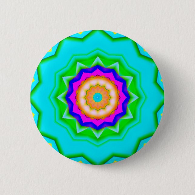 Fractal Mandala - Sweet 16 Button (Front)