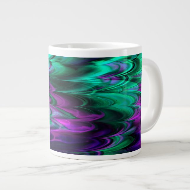 Fractal Marble 4-2 Jumbo Mug (Front Right)