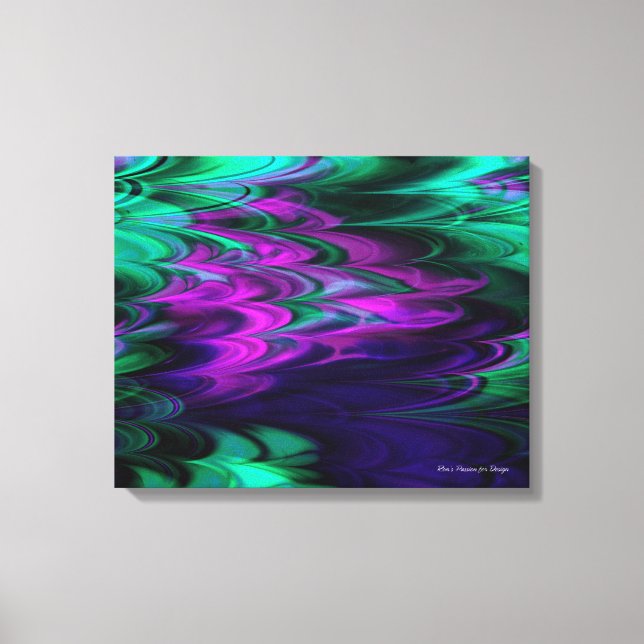 Fractal Marble 4-2 Wrapped Canvas Print (Front)