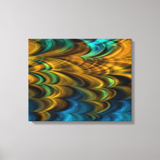 Fractal Marble 4-4 Wrapped Canvas Print (Front)