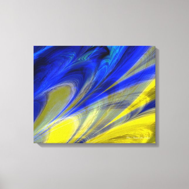 Fractal Marble 4-6 Wrapped Canvas Print (Front)