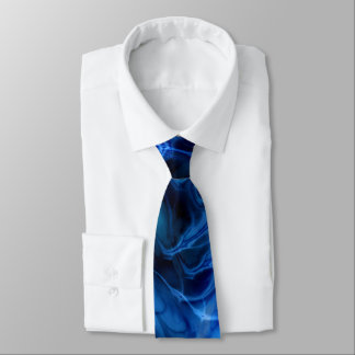 Fractal Marble Blue Tie