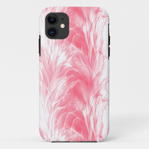 Fractal Marble Pink iPhone 11 Case