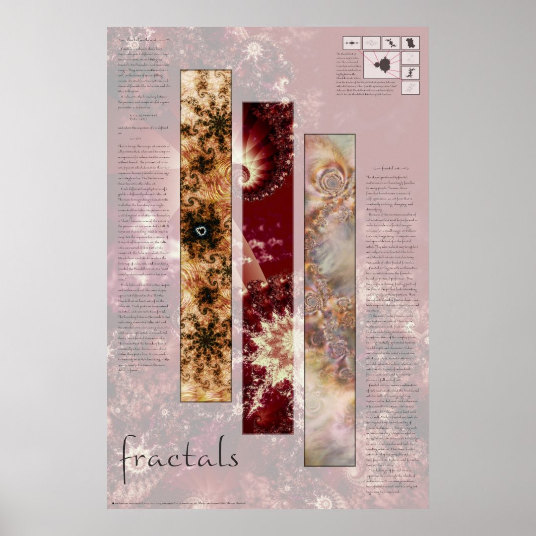 Fractal Math & Art Poster | Zazzle