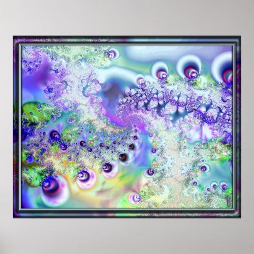 Fractal Me a River Version 20 Var 4  Art Print