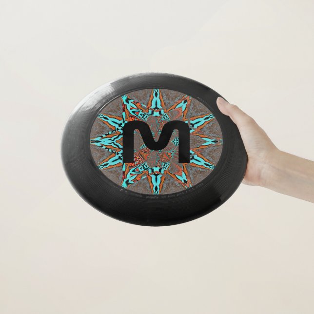 Fractal Monogram Star of Future Wham-O Frisbee (In Hand)