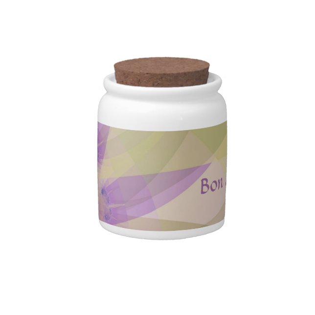 Fractal "Morning Blossom" Candy Jar (Front)