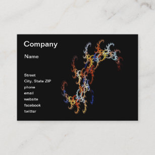 General Dynamics Business Cards Zazzle Fractal Multicolored Business Card