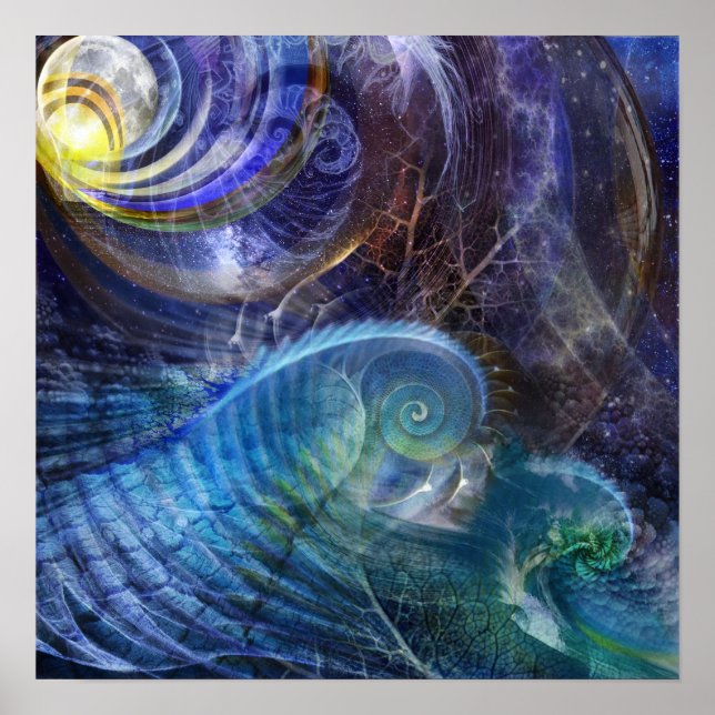 Fractal Ocean Poster (Front)