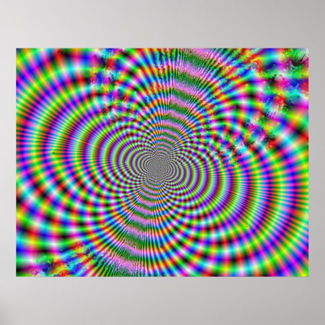 Fractal Optical Illusion 2 Poster (Front)