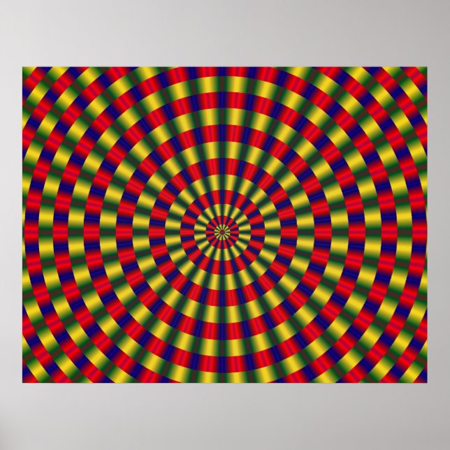 Fractal Optical Illusion Poster (Front)