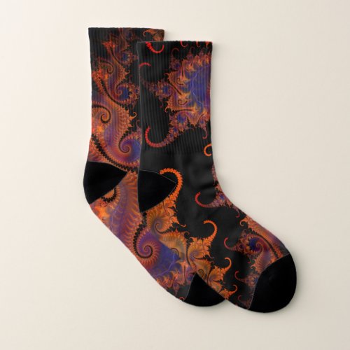 Fractal Paisley Socks