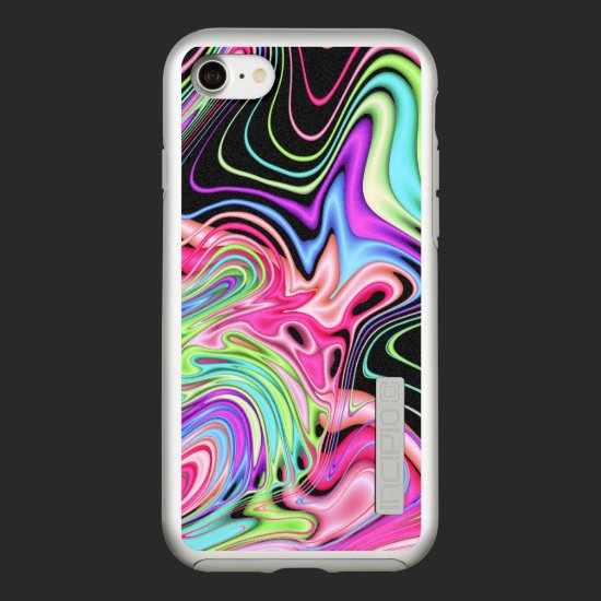 Fractal Pastel Swirls Incipio DualPro Shine iPhone 7 Case