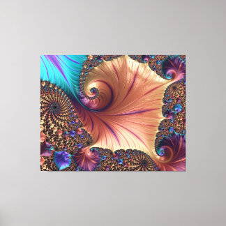 Fractal pattern canvas print