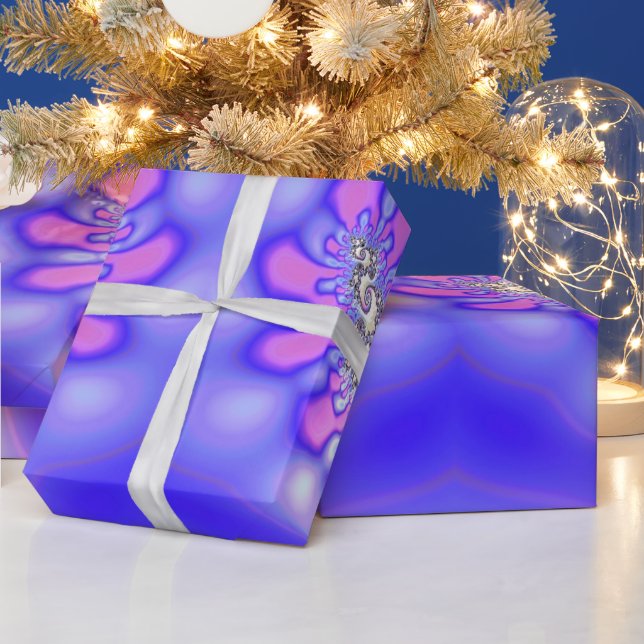 ~ Fractal Pattern Mauves Pinks ~ Birthday ~  Wrapp Wrapping Paper (Holidays)