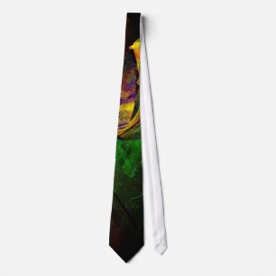Fractal - Peacock Neck Tie