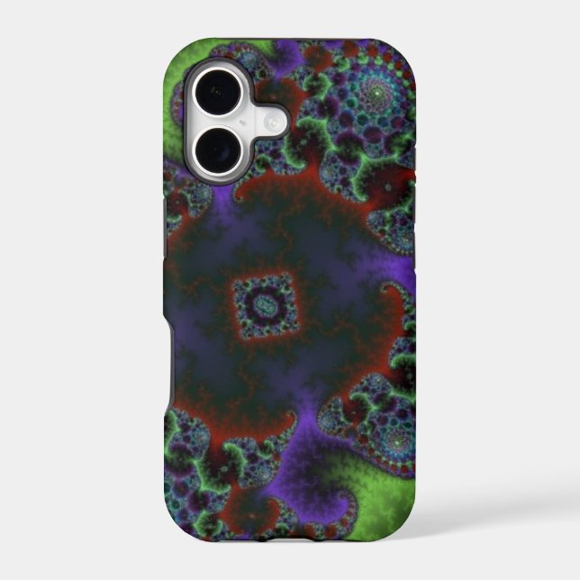 fractal phone iphone case (Back)