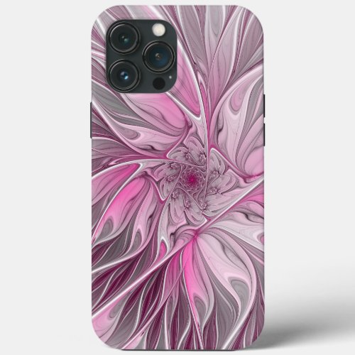 Fractal Pink Flower Dream Floral Fantasy Pattern iPhone 13 Pro Max Case