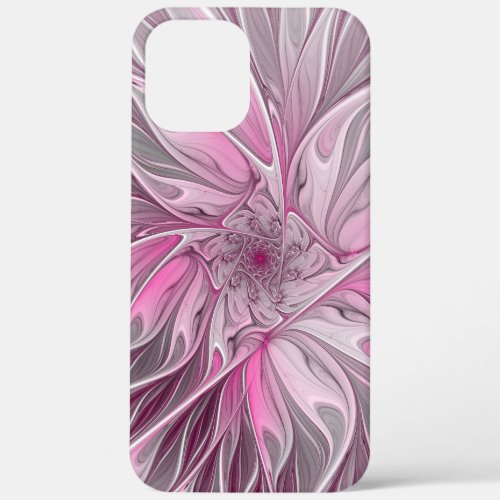 Fractal Pink Flower Dream Floral Fantasy Pattern iPhone 12 Pro Max Case