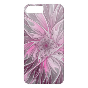 Fractal Pink Flower Dream, floral Fantasy Pattern iPhone 8 Plus/7 Plus Case