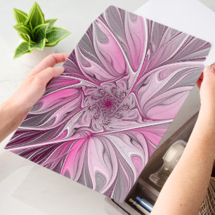 Fractal Pink Flower Dream, Floral Fantasy Pattern Envelope Mailers