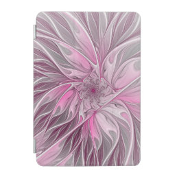 Fractal Pink Flower Dream, Floral Fantasy Pattern iPad Mini Cover