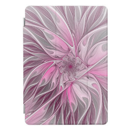 Fractal Pink Flower Dream, Floral Fantasy Pattern iPad Pro Cover