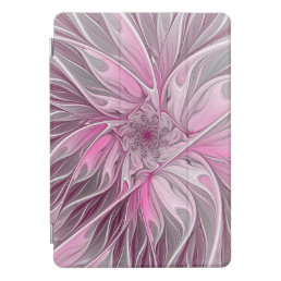 Fractal Pink Flower Dream, Floral Fantasy Pattern iPad Pro Cover
