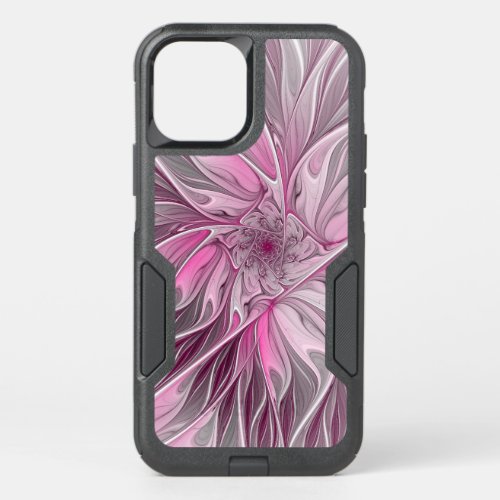 Fractal Pink Flower Dream Floral Fantasy Pattern OtterBox Commuter iPhone 12 Pro Case