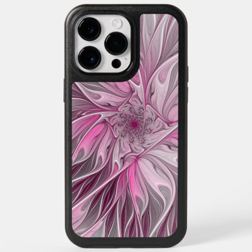 Fractal Pink Flower Dream Floral Fantasy Pattern OtterBox iPhone 14 Pro Max Case