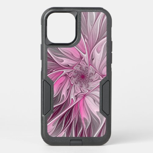 Fractal Pink Flower Dream Floral Fantasy Pattern OtterBox Commuter iPhone 12 Case