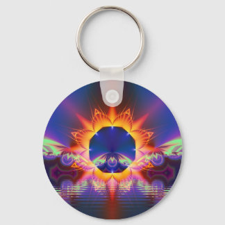 Fractal Print Keychain