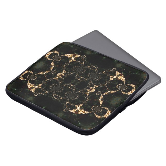 Fractal Psychedelic Galaxy Laptop  Sleeve (Front Top)