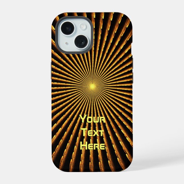 Fractal Pulsar Iphone Case (Back)