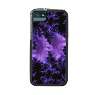 Fractal Purple Violet Blue Black Abstract 3D Cover For iPhone 5
