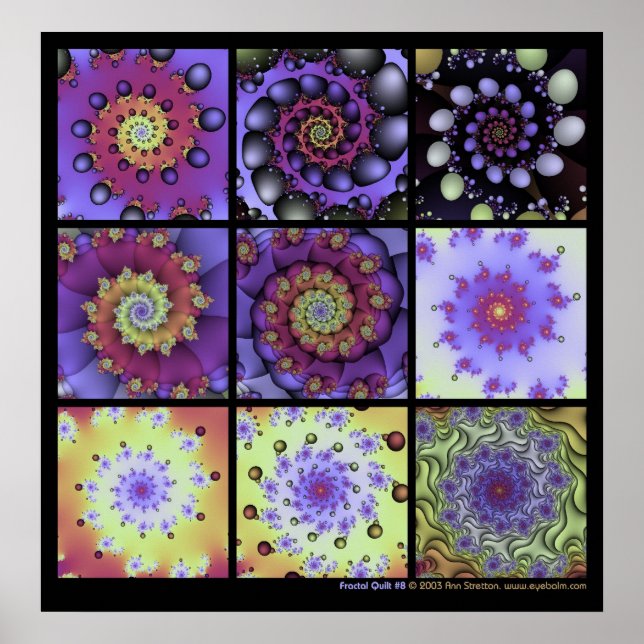 Fractal Quilt #8 Poster (Front)