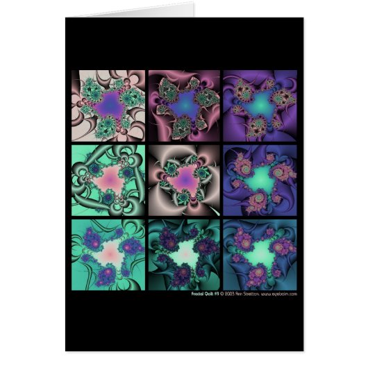 Fractal Quilt #9 Cards (Front)