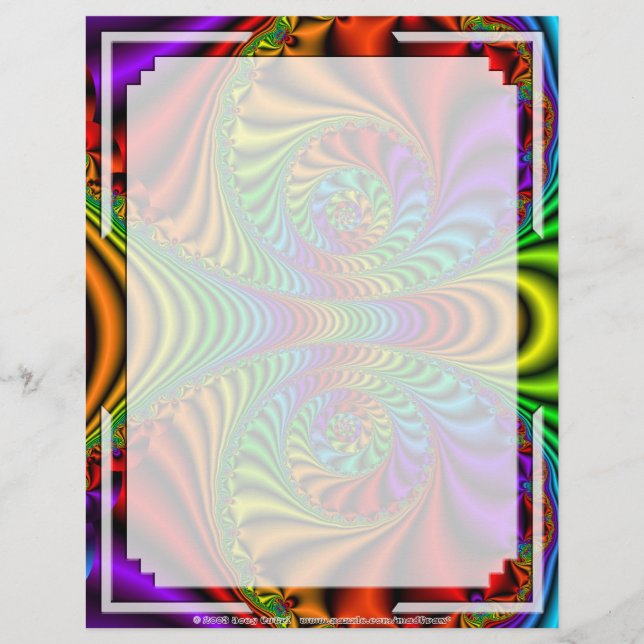 Fractal R~08 Custom Letterhead 03 - 8.5" x 11" (Front)