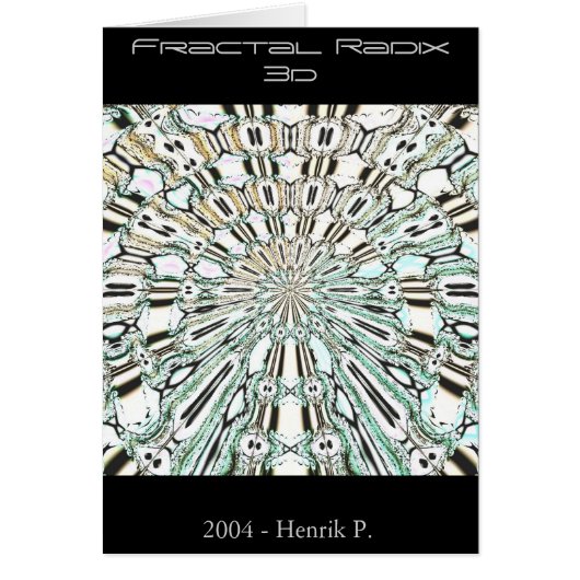 Fractal Radix 3d (card) Cards (Front)