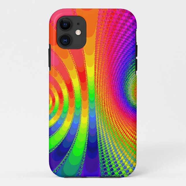 fractal rainbow art Case-Mate iPhone case (Back)
