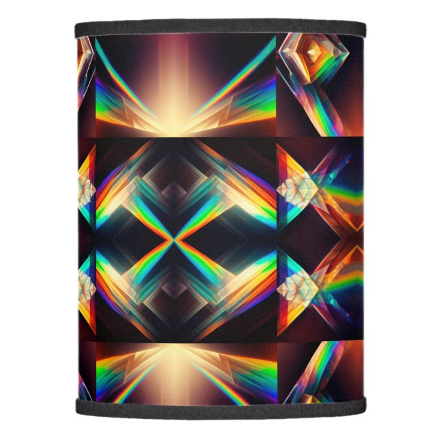 Fractal Rainbow Lamp Shade (Front)