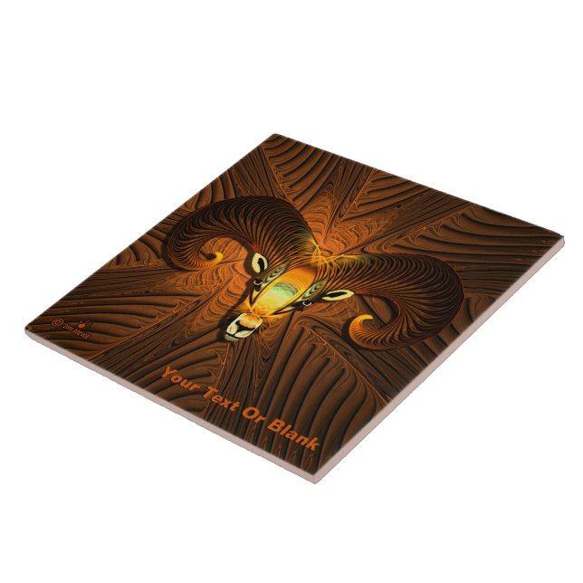 Fractal Ram's Head Tile (Side)