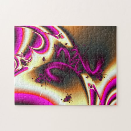 Fractal Raspberry Mocha Jigsaw Puzzle