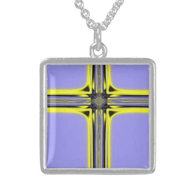 Fractal Resurrection Cross Necklace (Front)