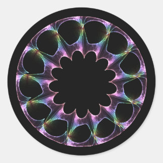 Fractal Ring - Sun Catcher Classic Round Sticker