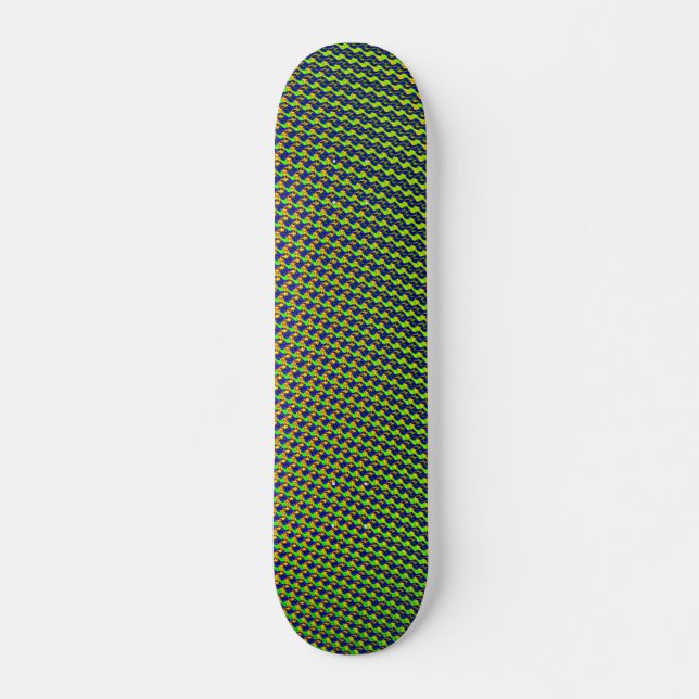 Fractal Ripple Skateboard Deck (Front)