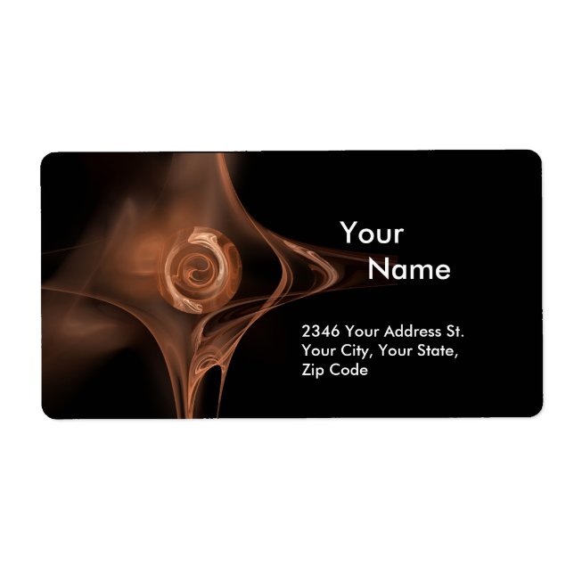 FRACTAL ROSE 1 Brown Black Label (Front)